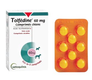 Tolfédine® 60 mg comprimés chiens